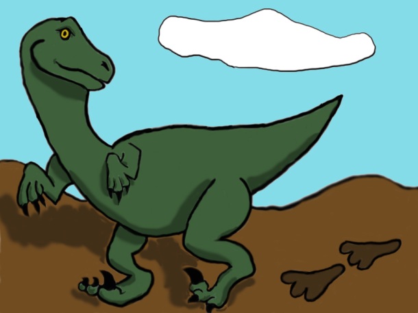 I drew a dinosaur!